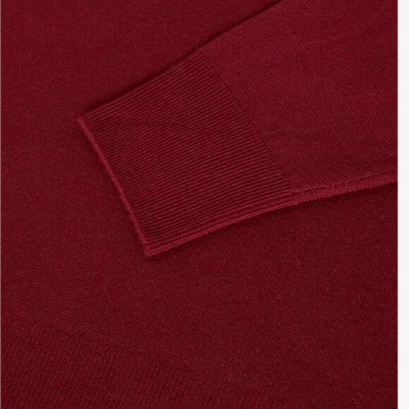 Loro Piana Men's Superlight Long Sleeve Crewneck 100% Cashmere Tibetan Red IT 48 - Picture 8 of 16